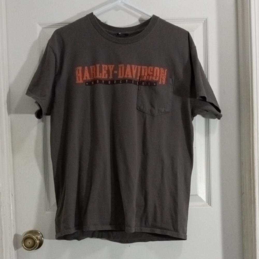Harley-Davidson Gray Short Sleeve Pocket Tee Men’s Large